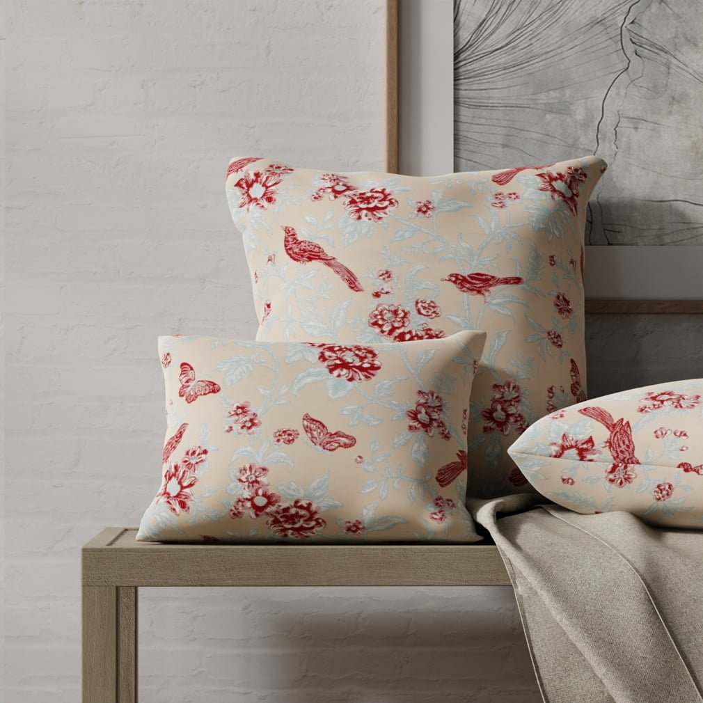 Boaz Scarlet - Folio Fabrics