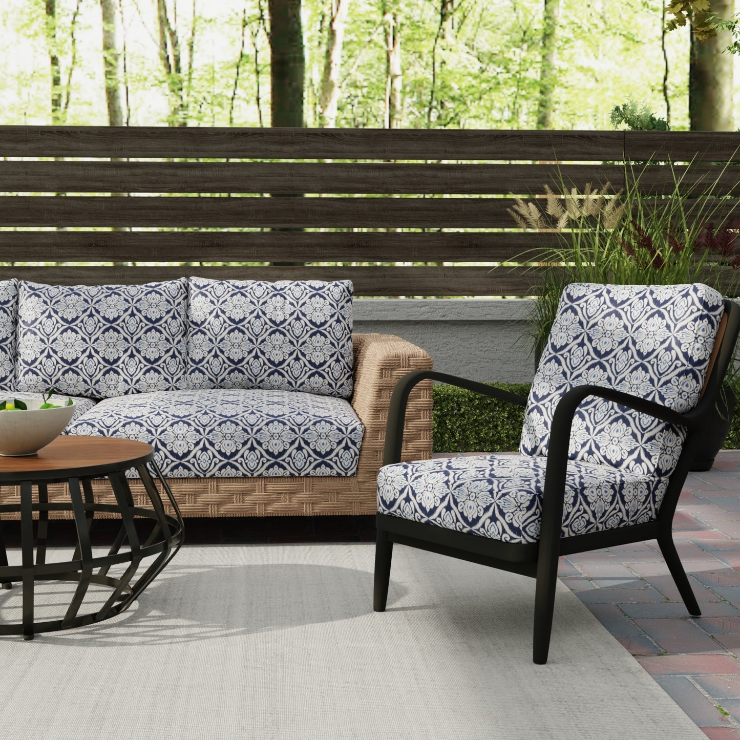 Bora Prussian - Folio Fabrics