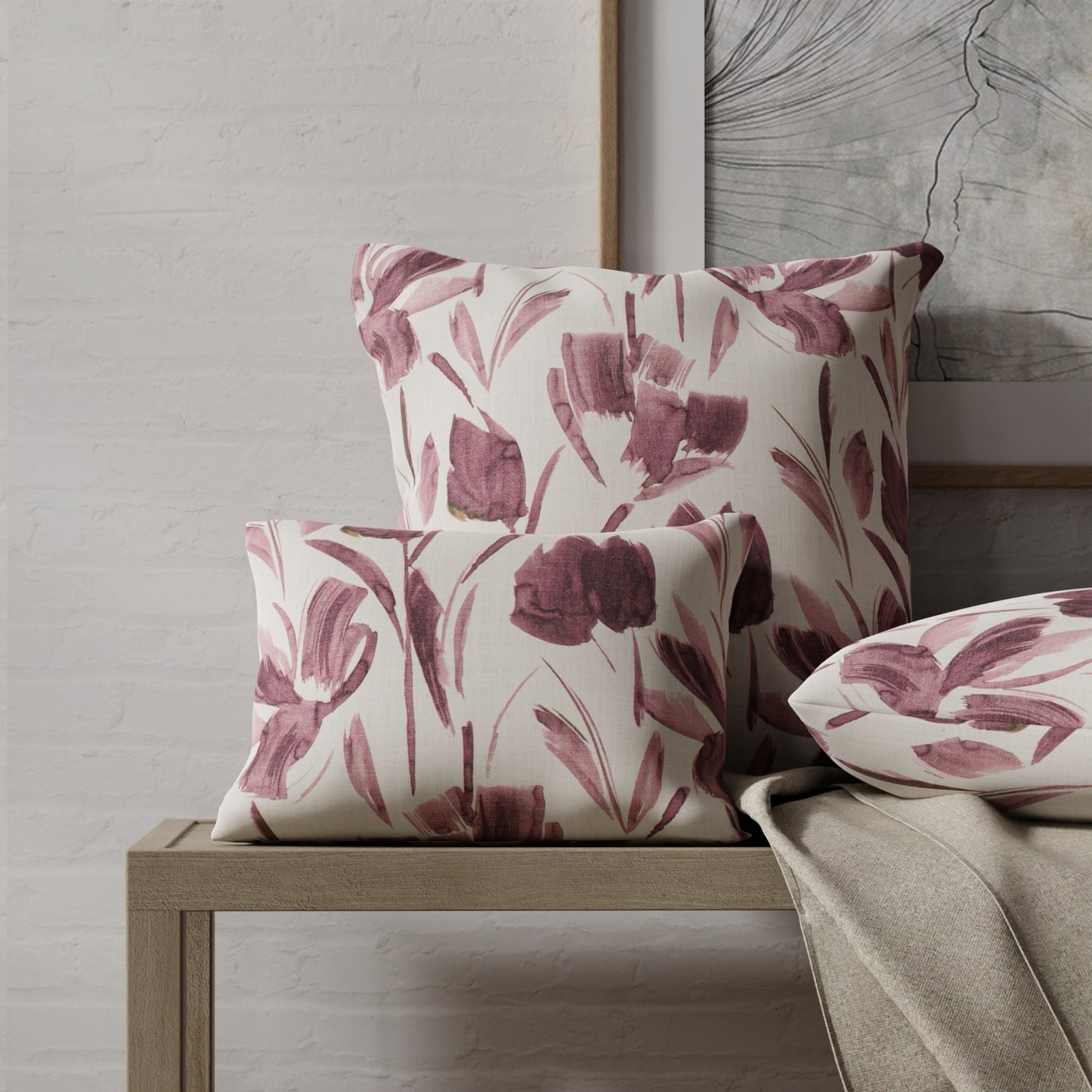 Bowen Amethyst - Folio Fabrics