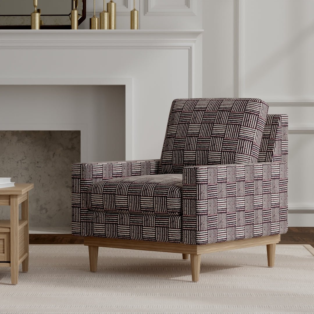 Brainerd Eggplant - Folio Fabrics