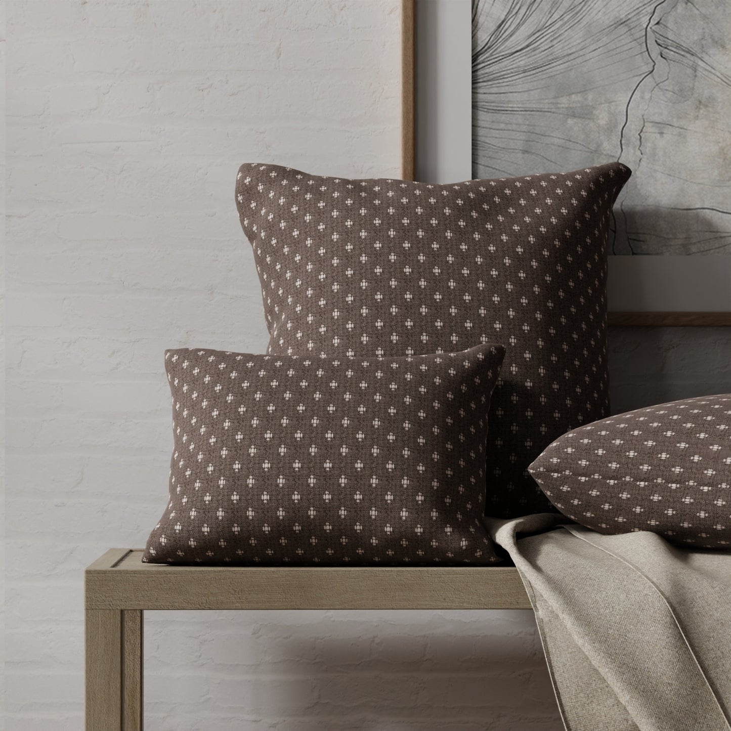 Briony Gunmetal - Folio Fabrics