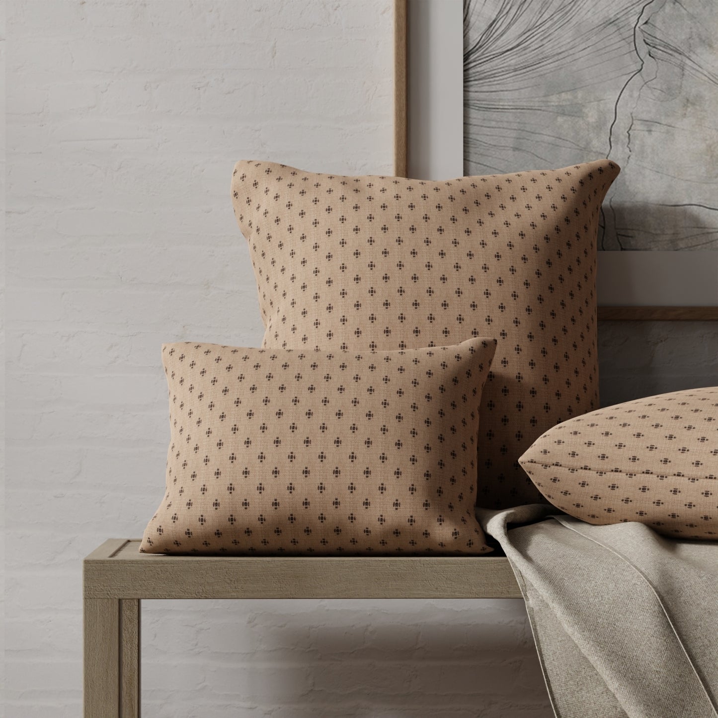 Briony Toffee - Folio Fabrics