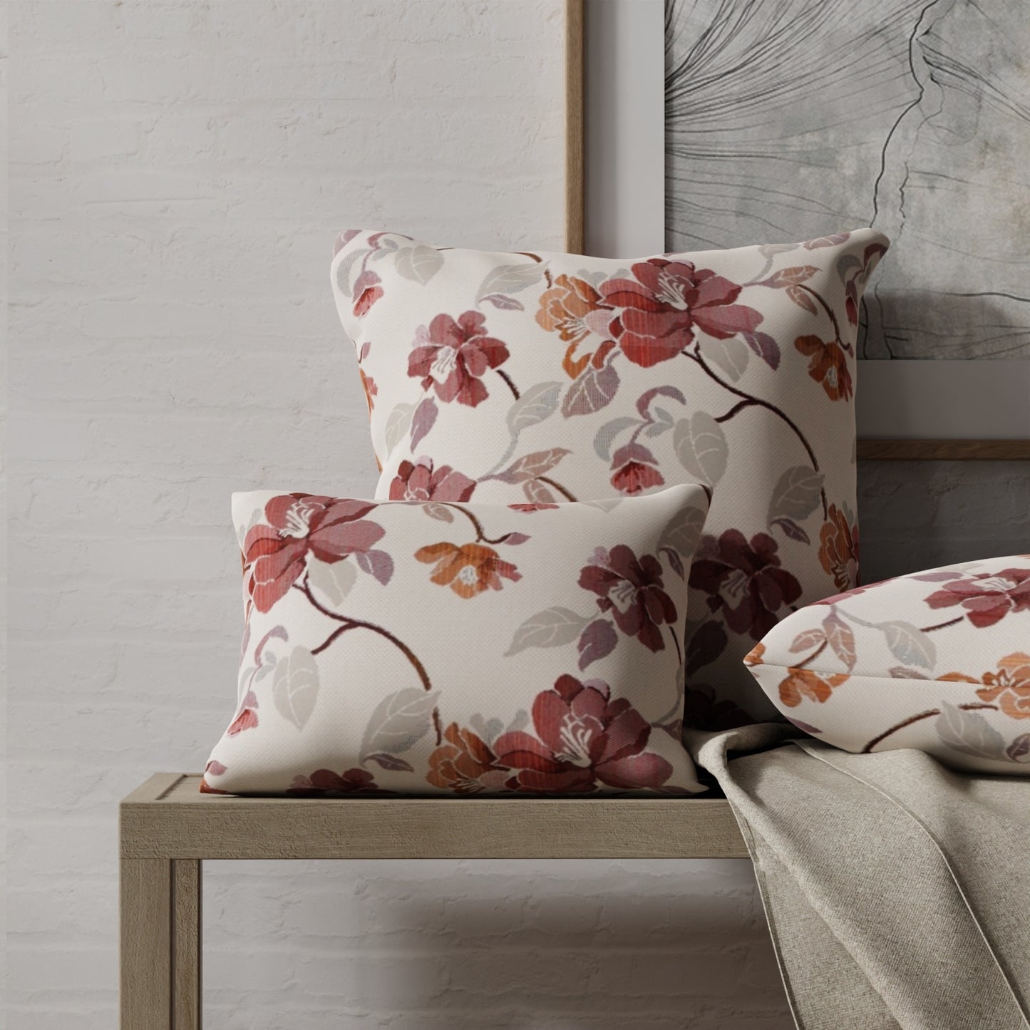 Desha Crimson - Folio Fabrics