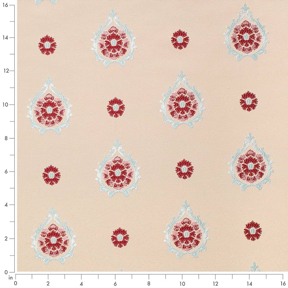 Fernando Red Rose - Folio Fabrics