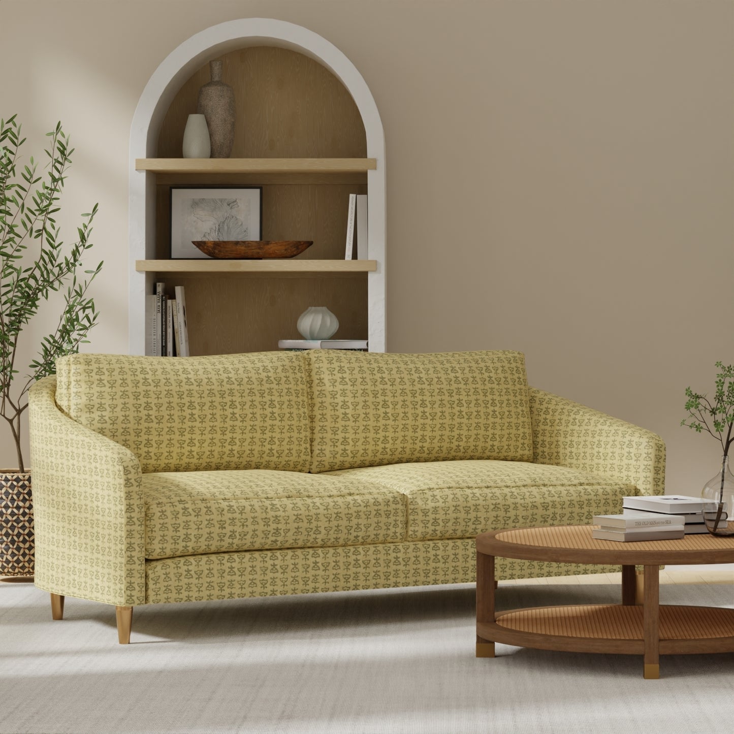 Ferry Pesto - Folio Fabrics