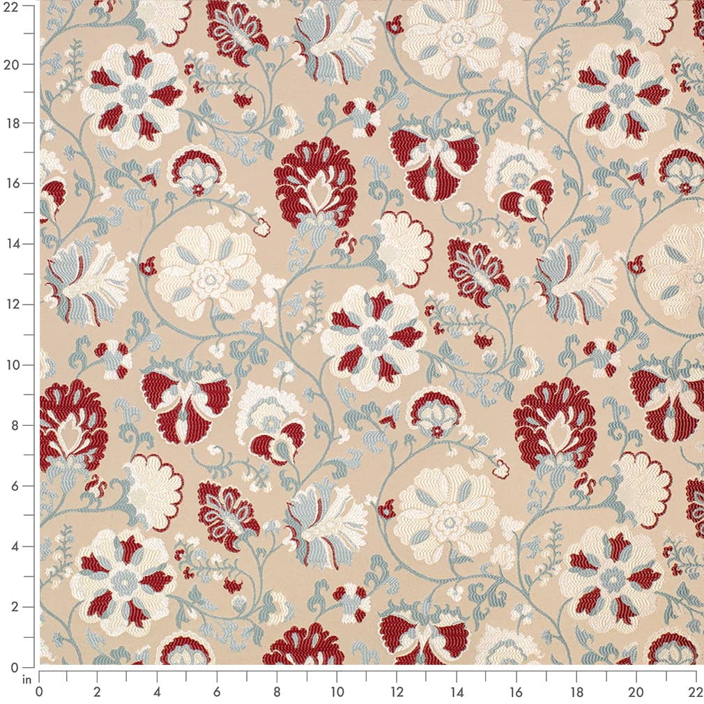 Marcy Red - Folio Fabrics