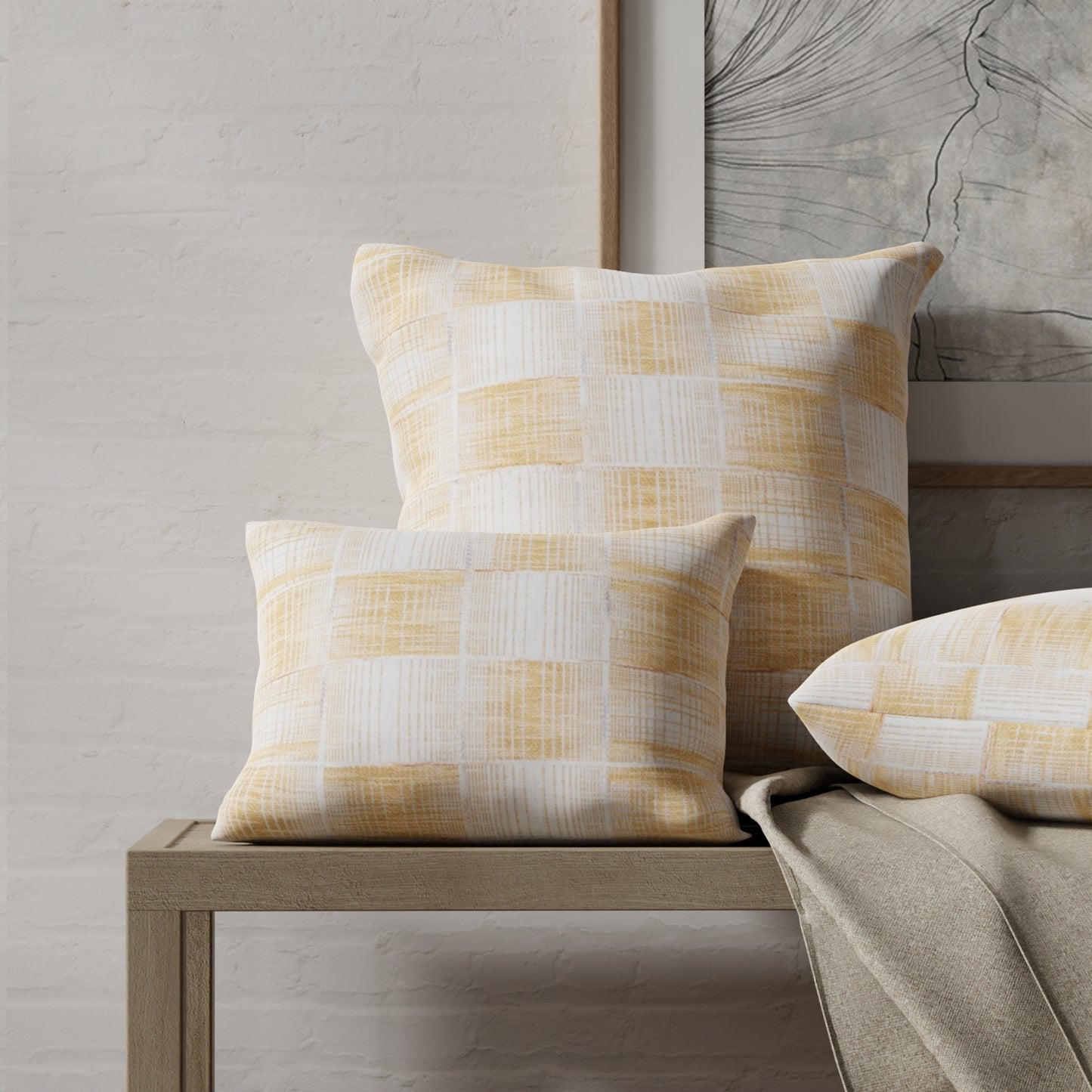 Overton Maize - Folio Fabrics