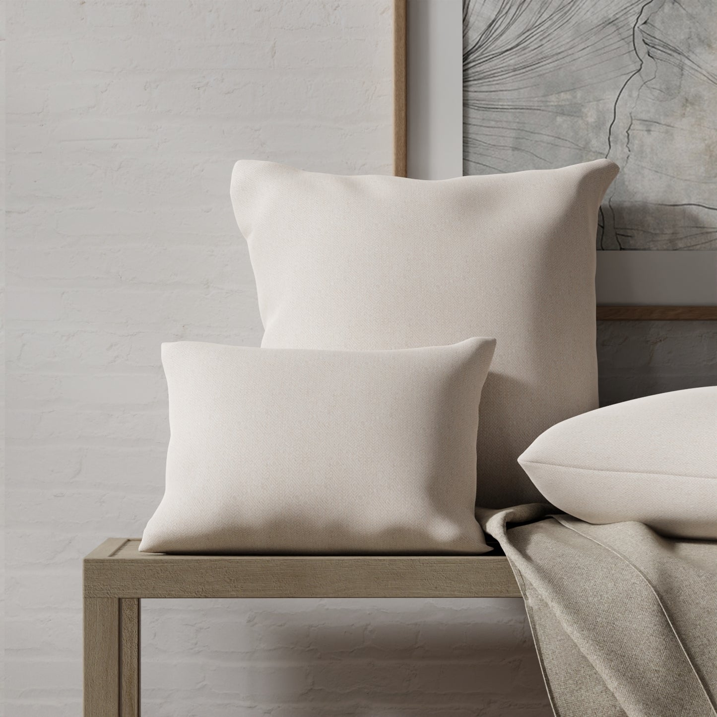 Woodbury Biscuit - Folio Fabrics