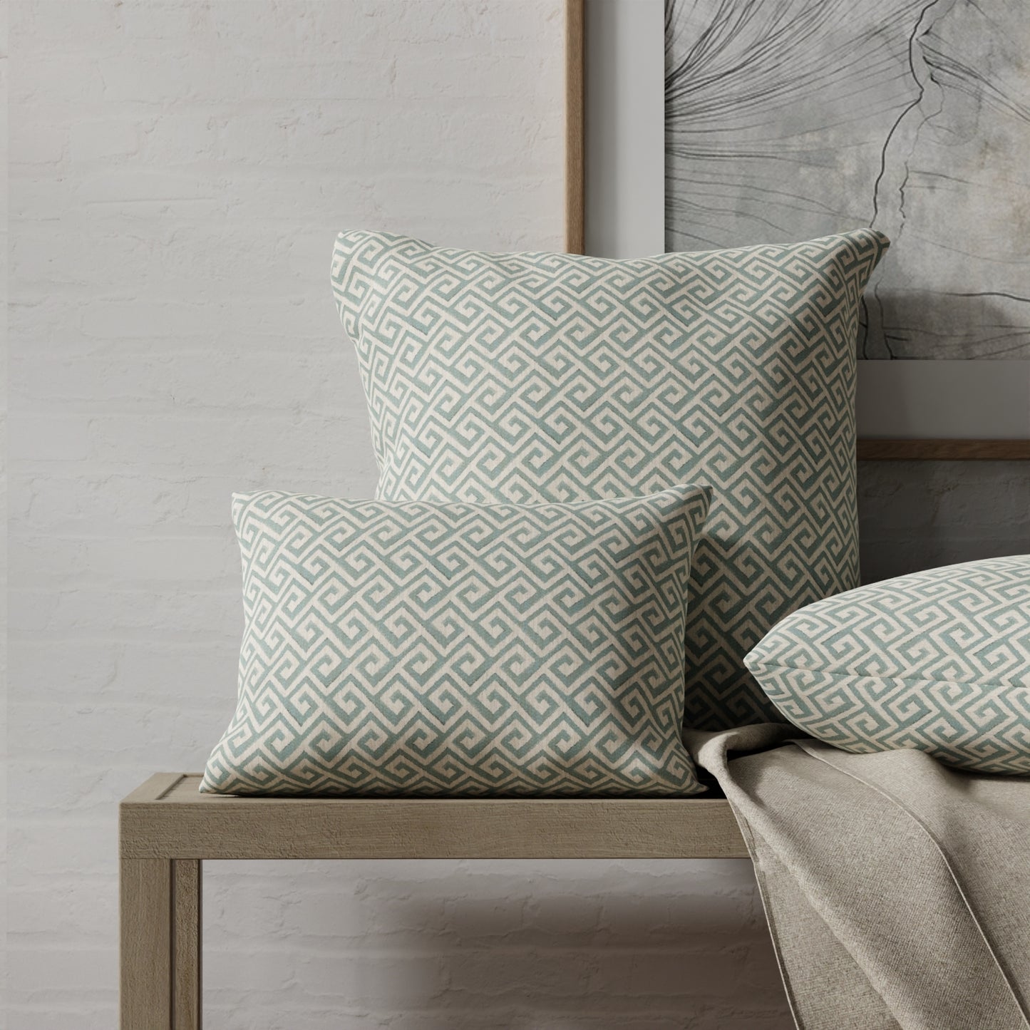 Zaiden Aqua - Folio Fabrics