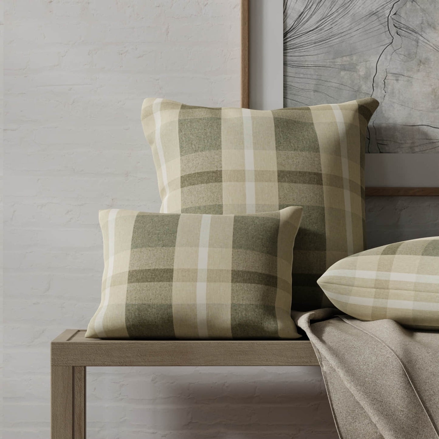 Aimes Carbon made up on pillows