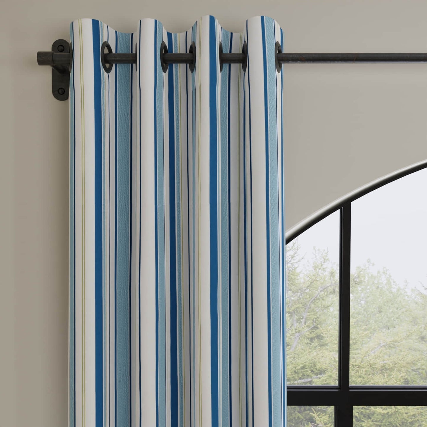 Antigua Blueberry made up on drapery