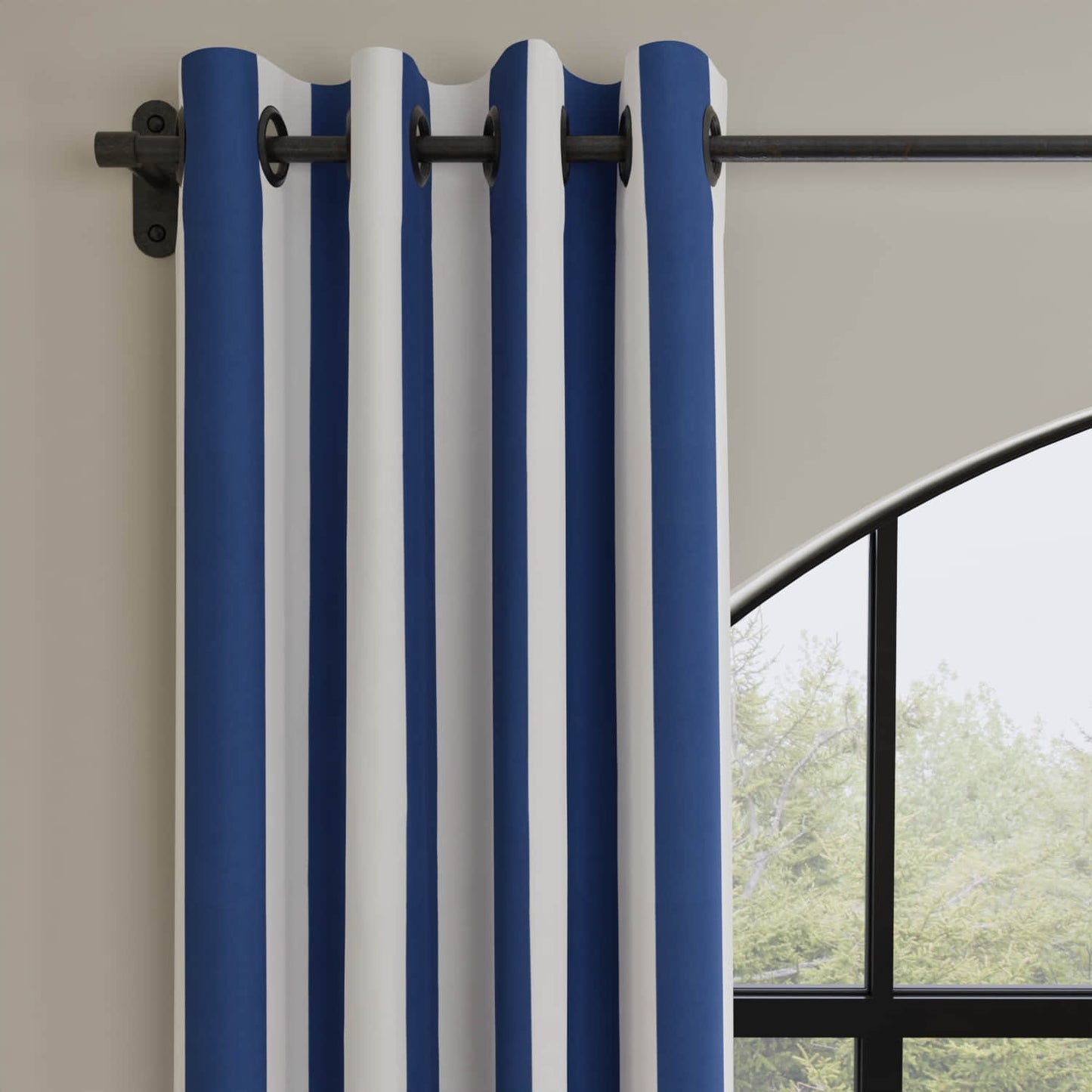 Aruba Nautical made up on drapery