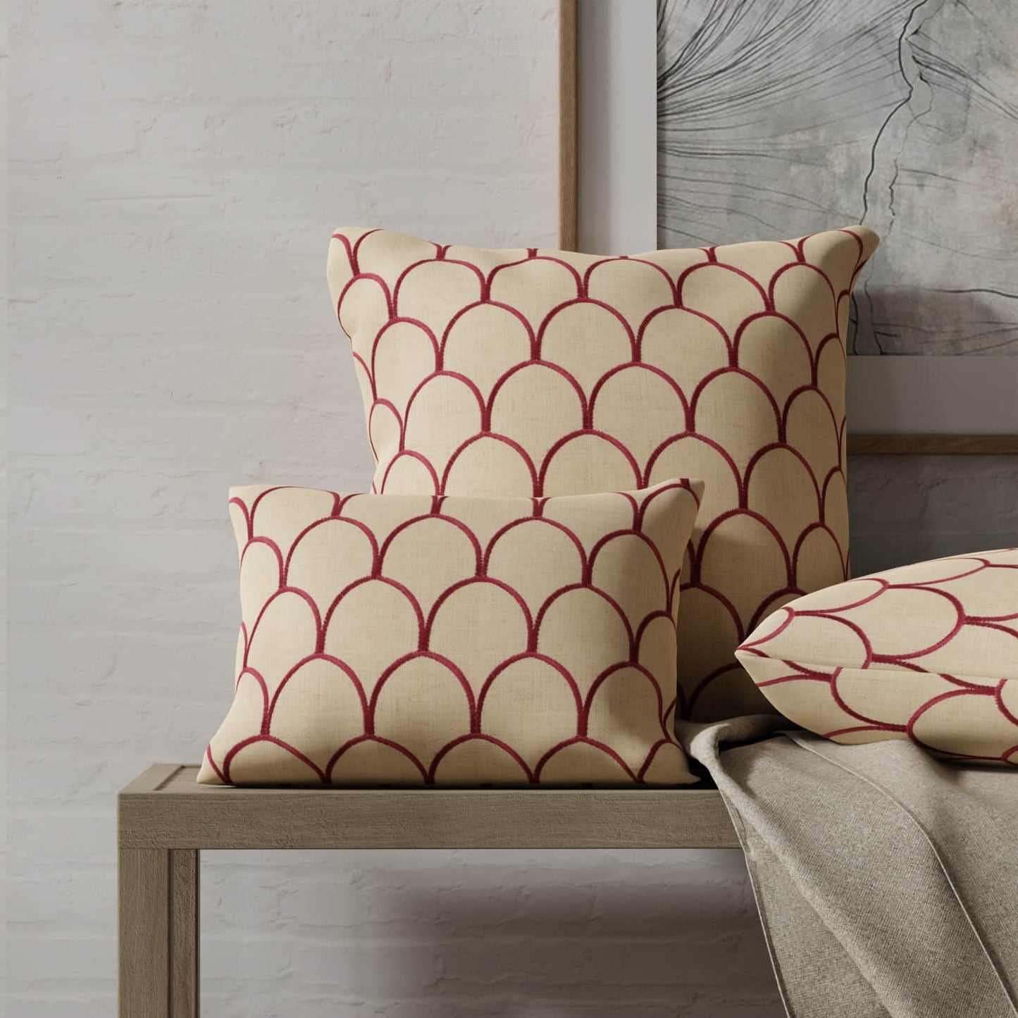 Ayden Berry made up on pillows