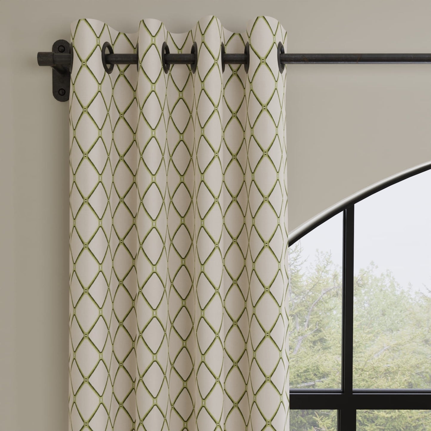 Bailey Palm made up as drapery