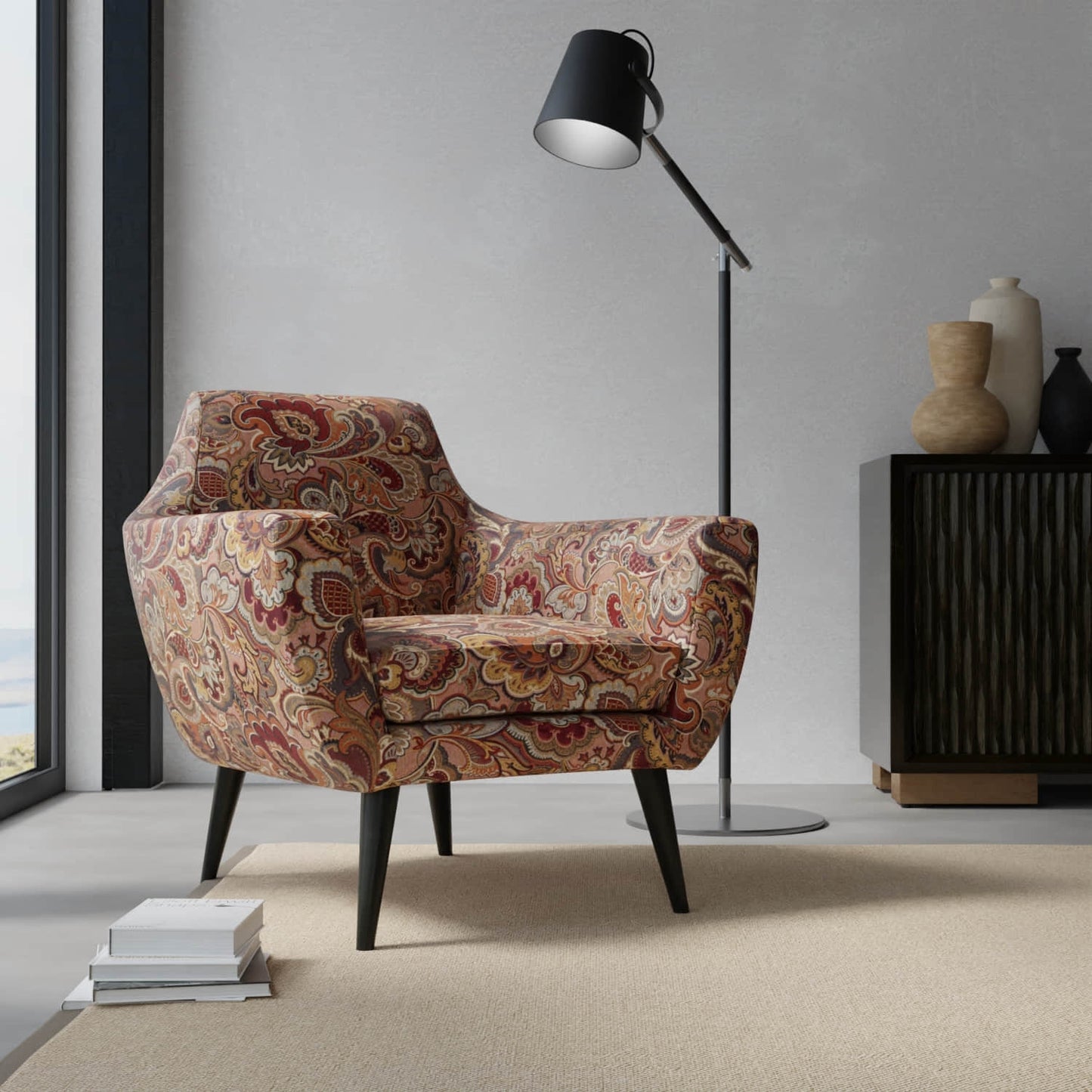 Barber Merlot - Folio Fabrics
