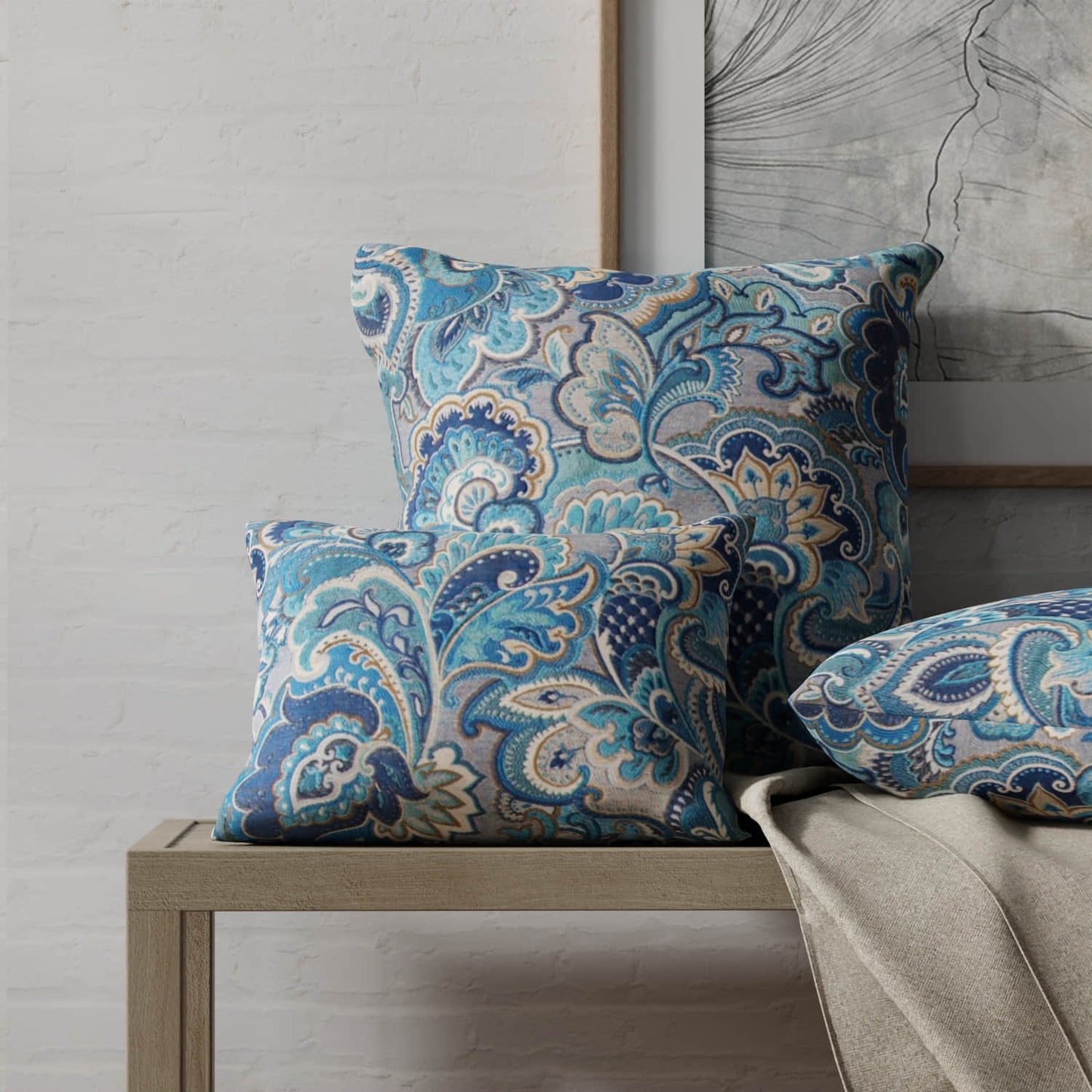Barber Sapphire - Folio Fabrics