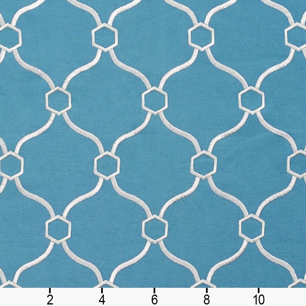 Barwick Turquoise - Folio Fabrics