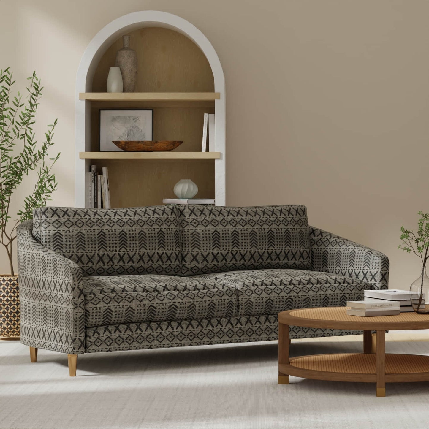 Beau Charcoal - Folio Fabrics