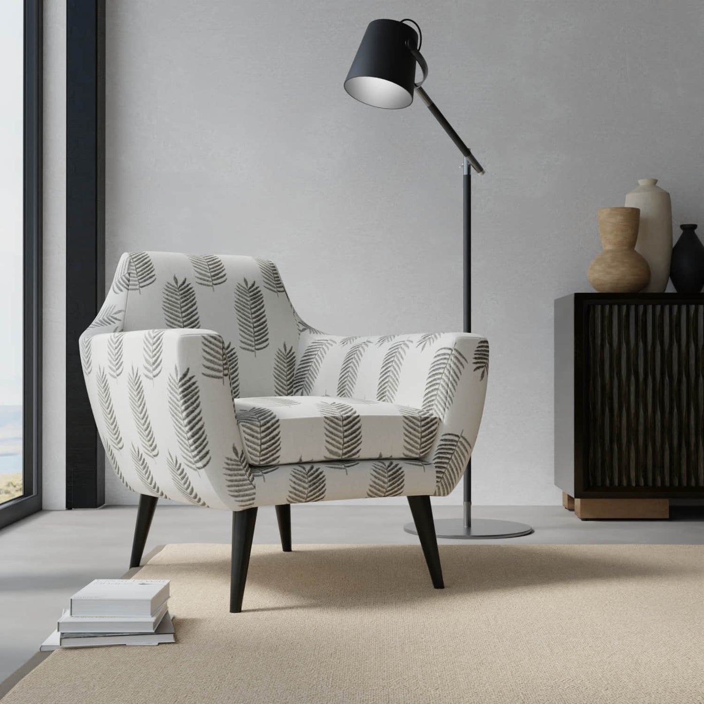 Beck Ebony - Folio Fabrics