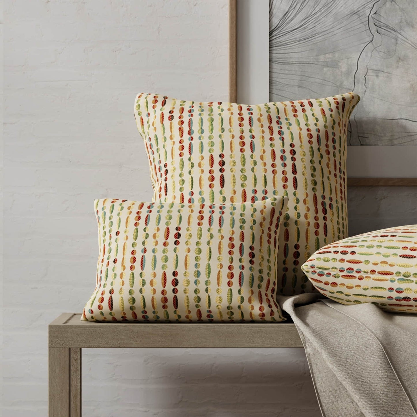 Beckham Gemstone made up on pillows