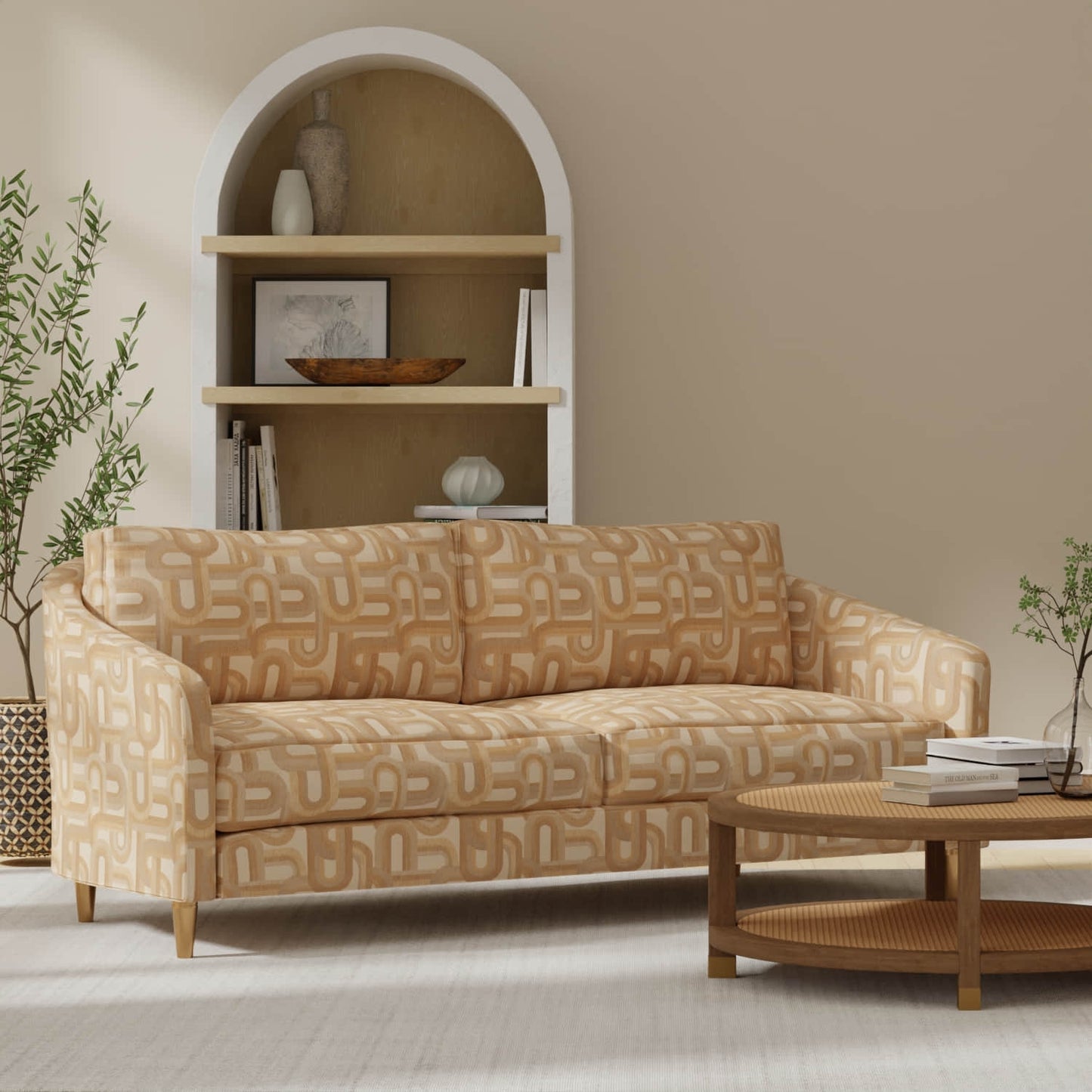 Belagio Desert upholstered on a couch