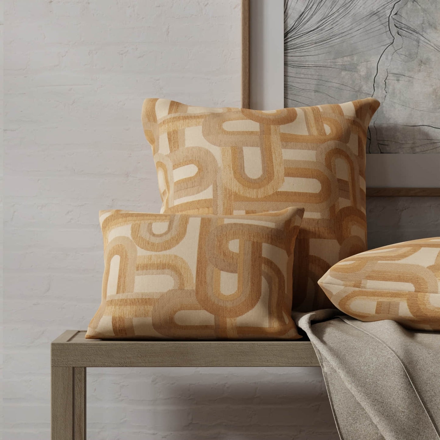 Belagio Desert made up on pillows