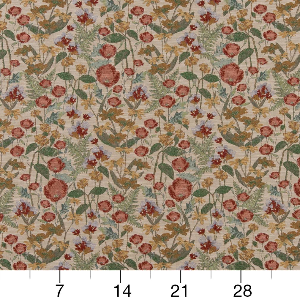 Benson Poppy - Folio Fabrics
