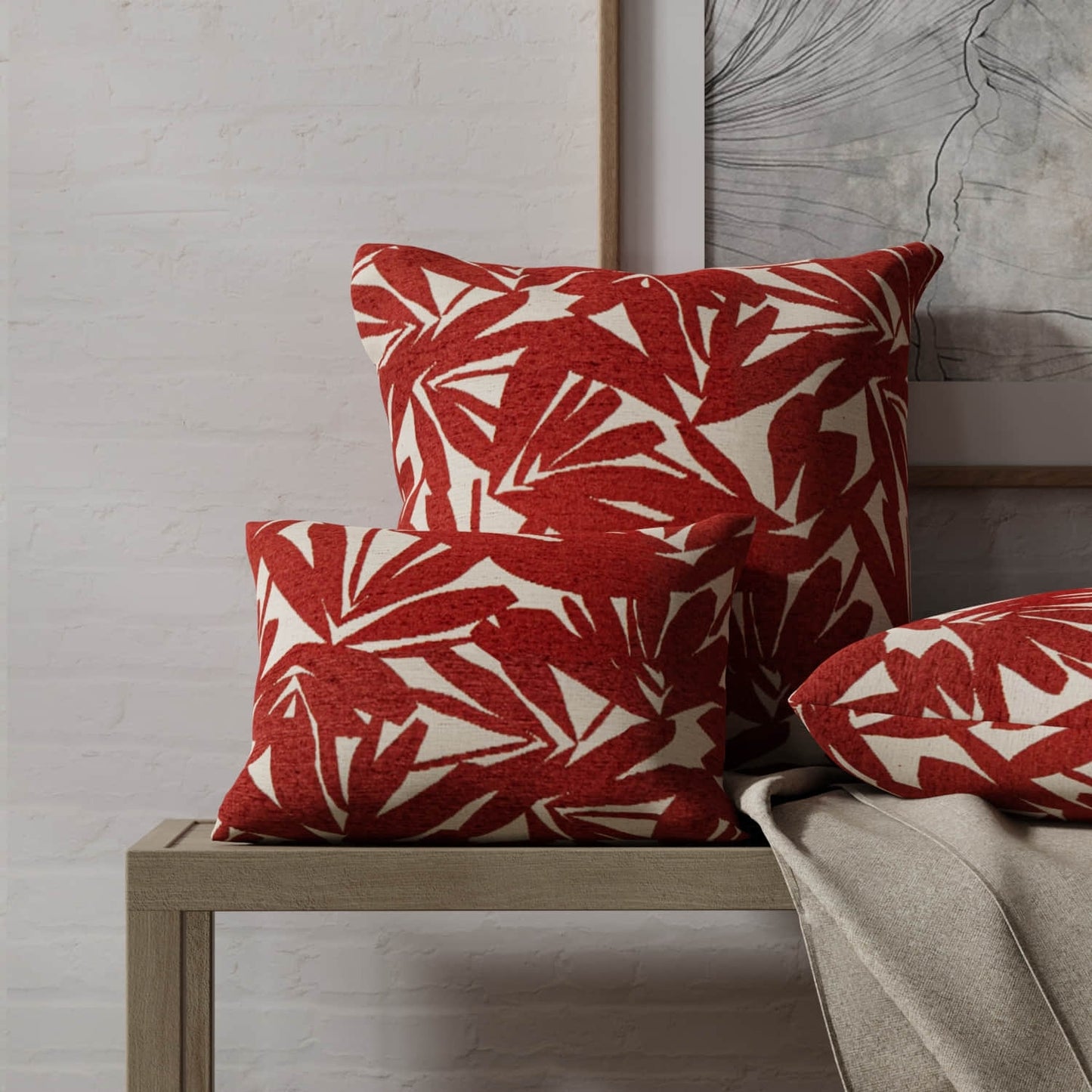 Bodie Crimson - Folio Fabrics