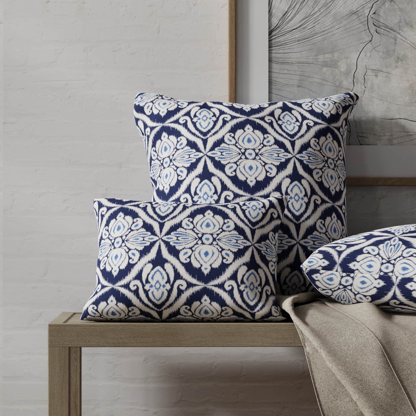 Bora Prussian - Folio Fabrics
