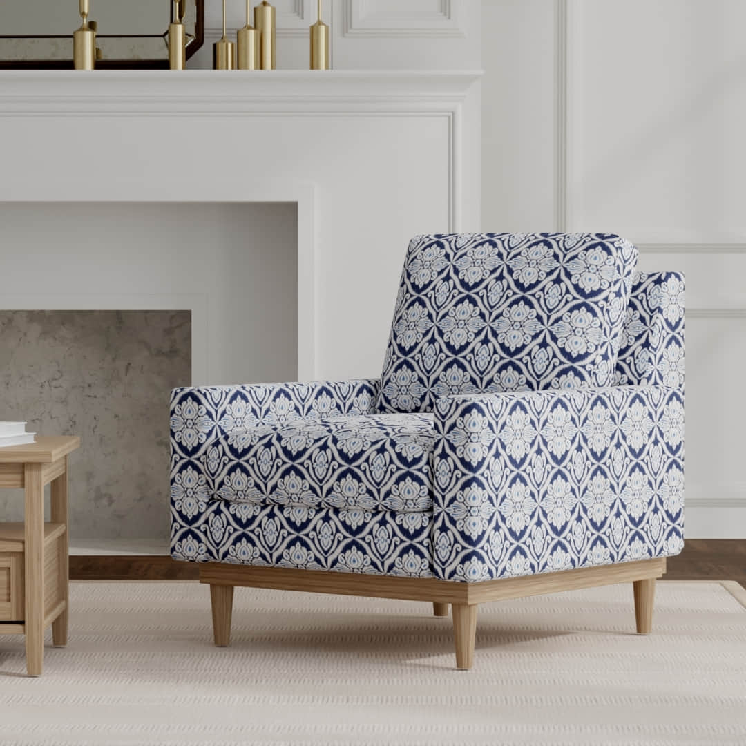 Bora Prussian - Folio Fabrics