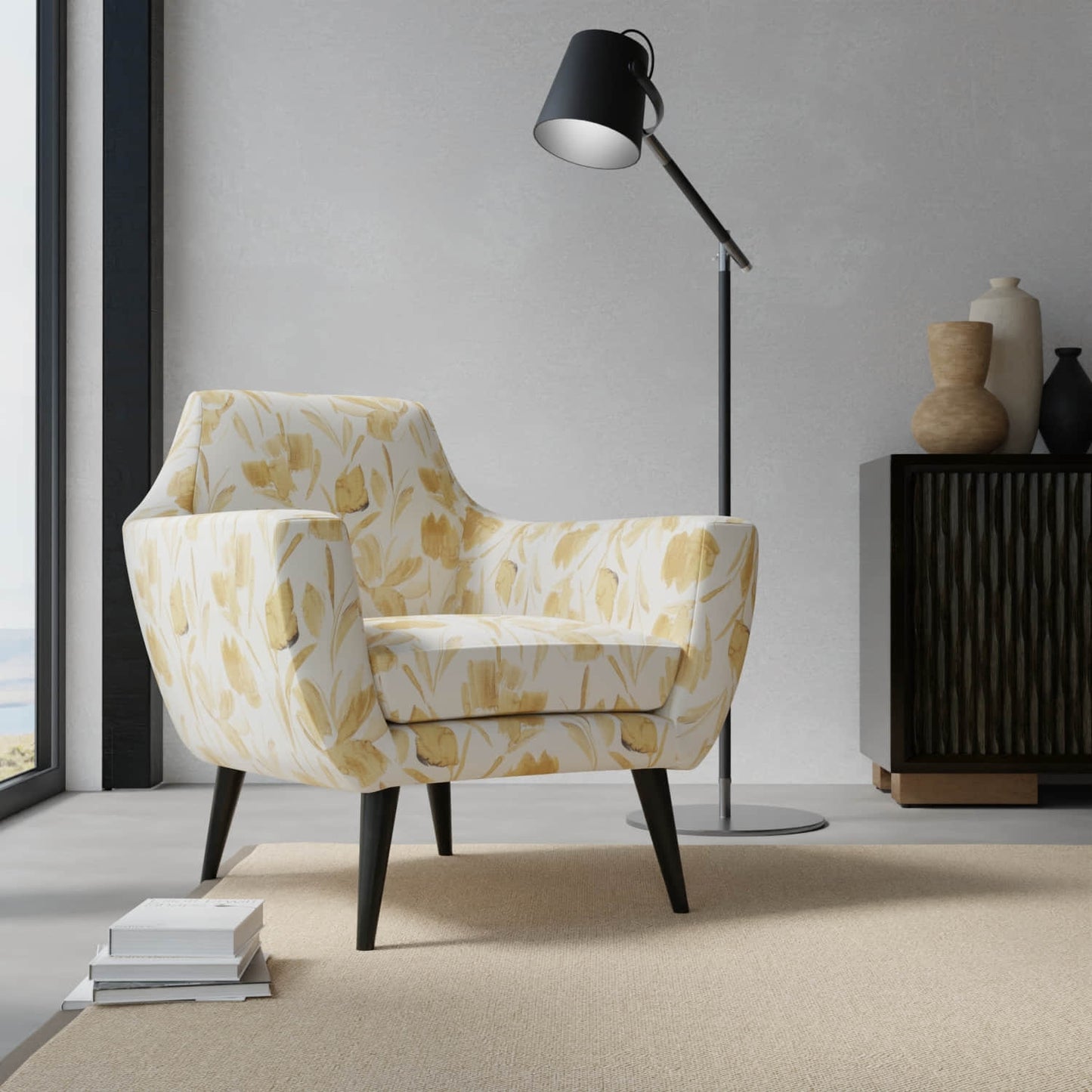 Bowen Saffron - Folio Fabrics