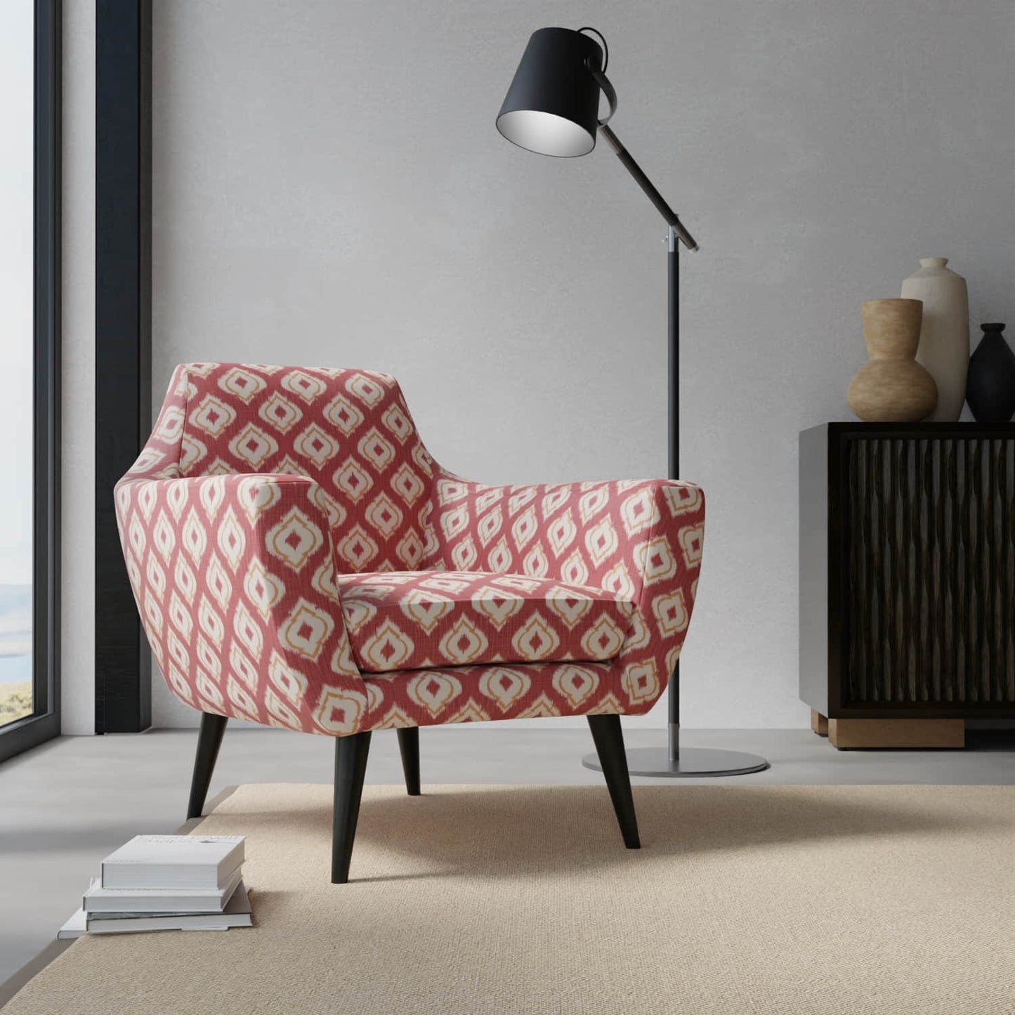 Boyd Salsa upholstered on a contemporary chair