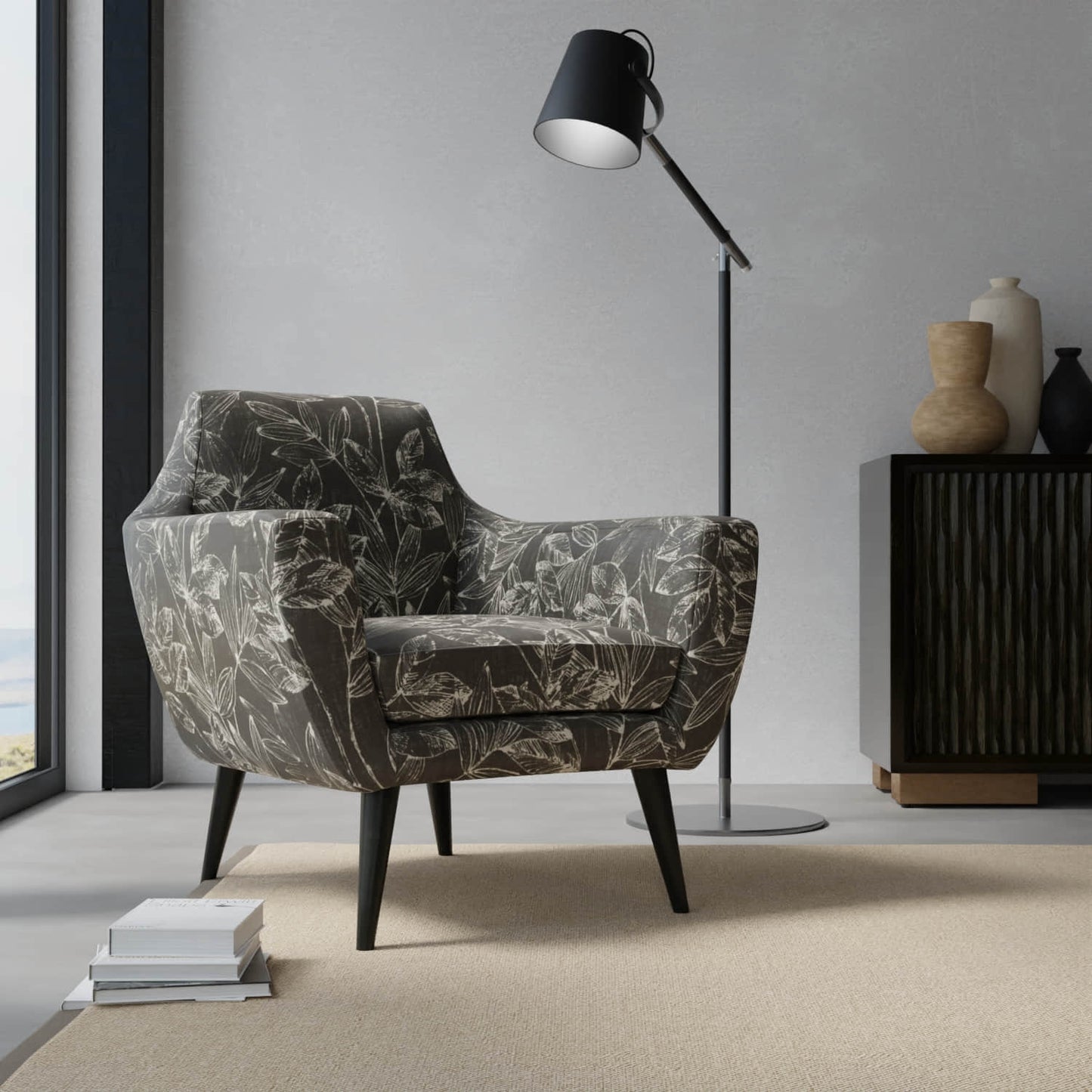 Brady Obsidian - Folio Fabrics