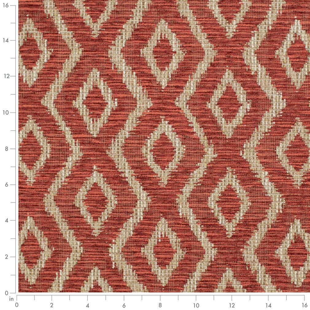 Brandon Paprika - Folio Fabrics
