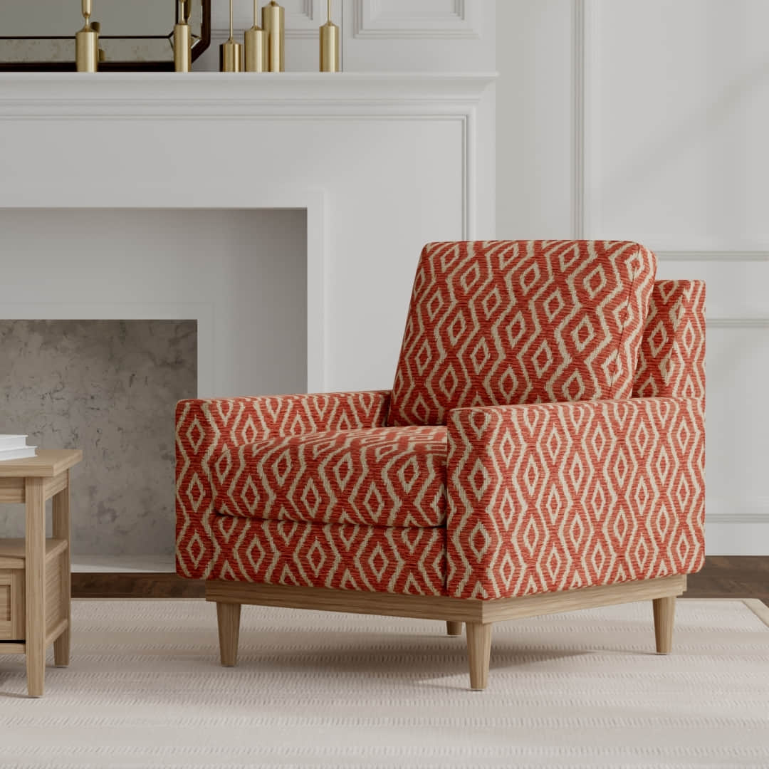Brandon Paprika - Folio Fabrics