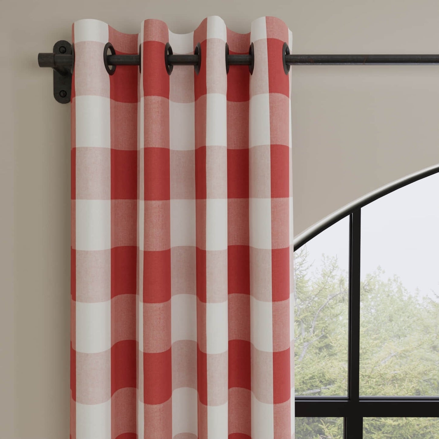 Briar Poppy made up on drapery