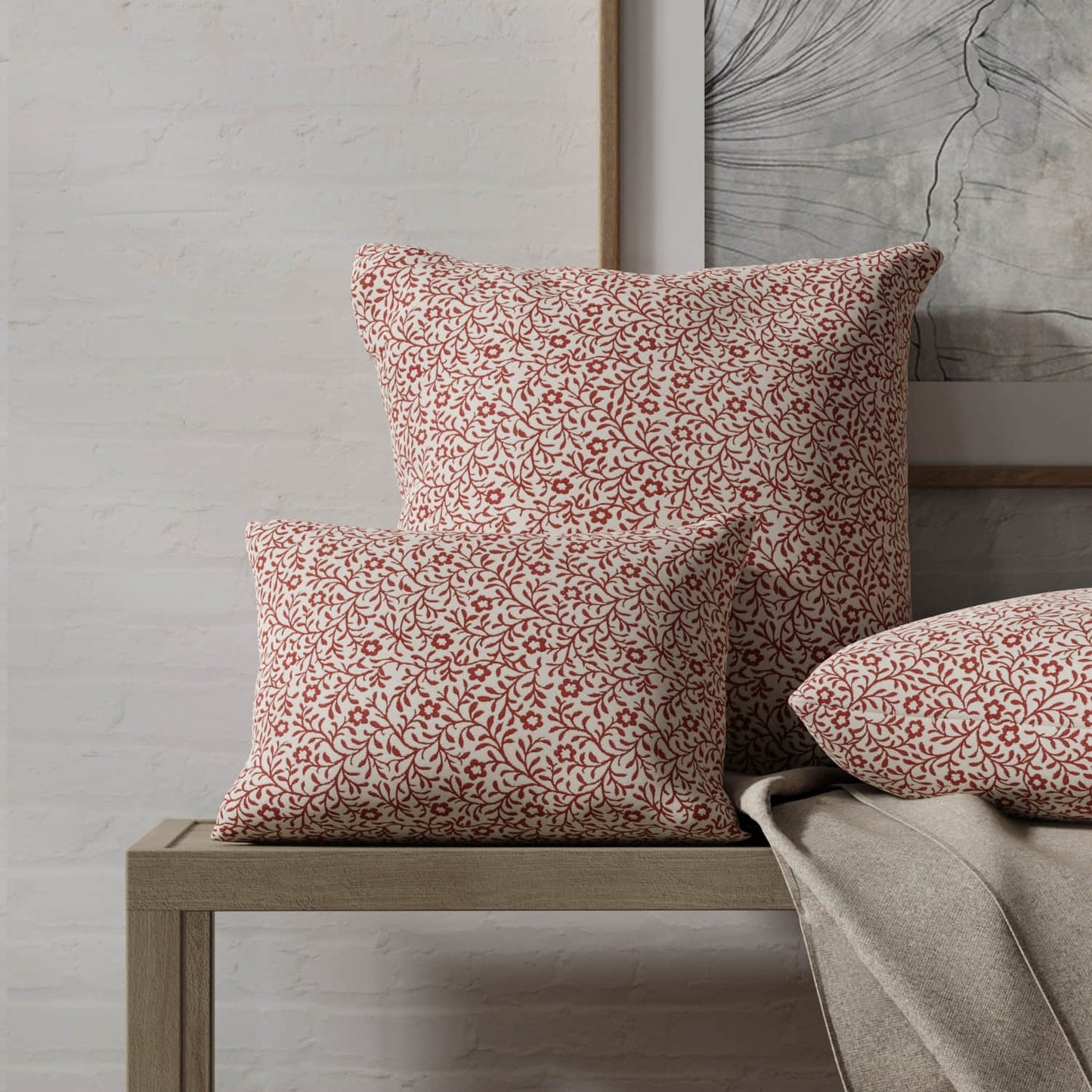 Bryant Garnet - Folio Fabrics