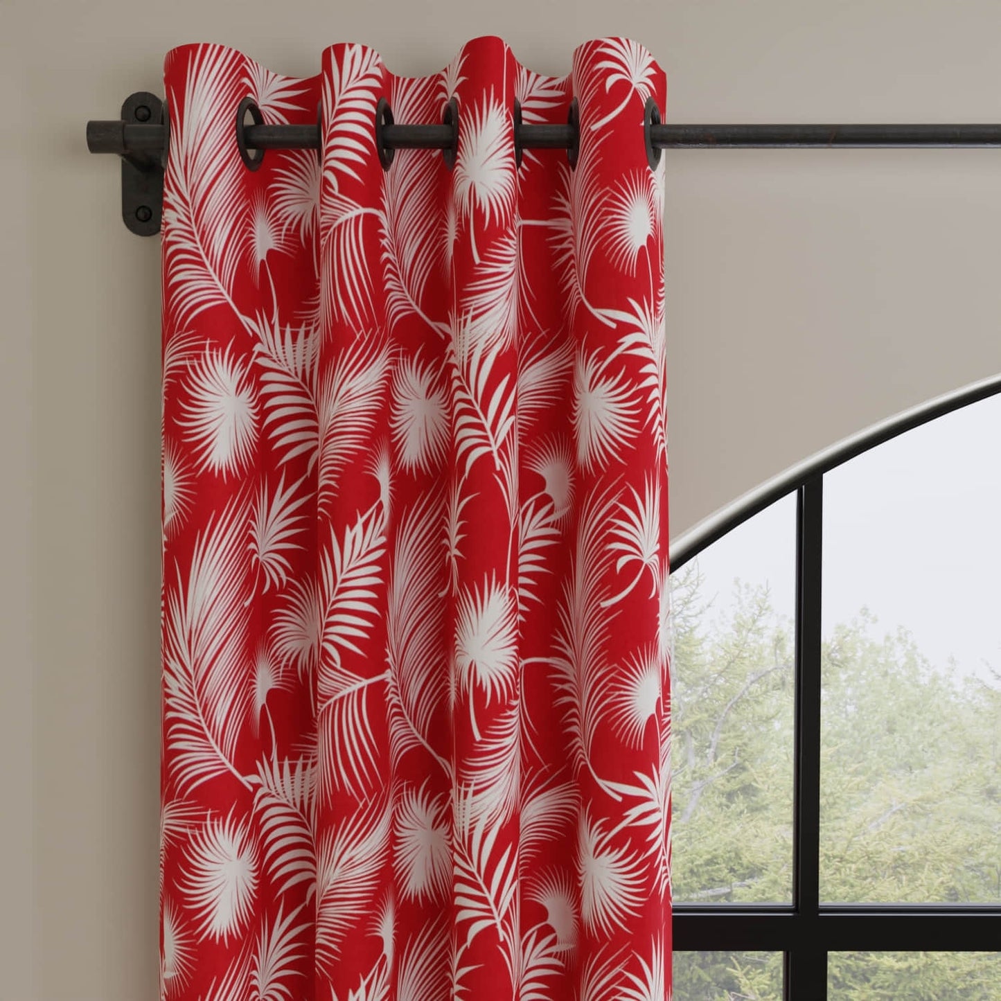 Cabos Crimson made up on drapery