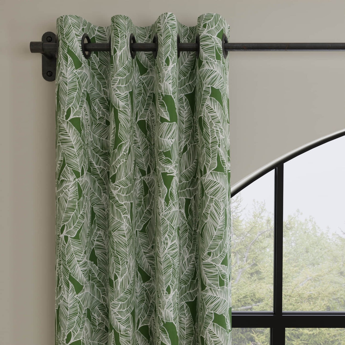 Camilla Jungle made up on drapery