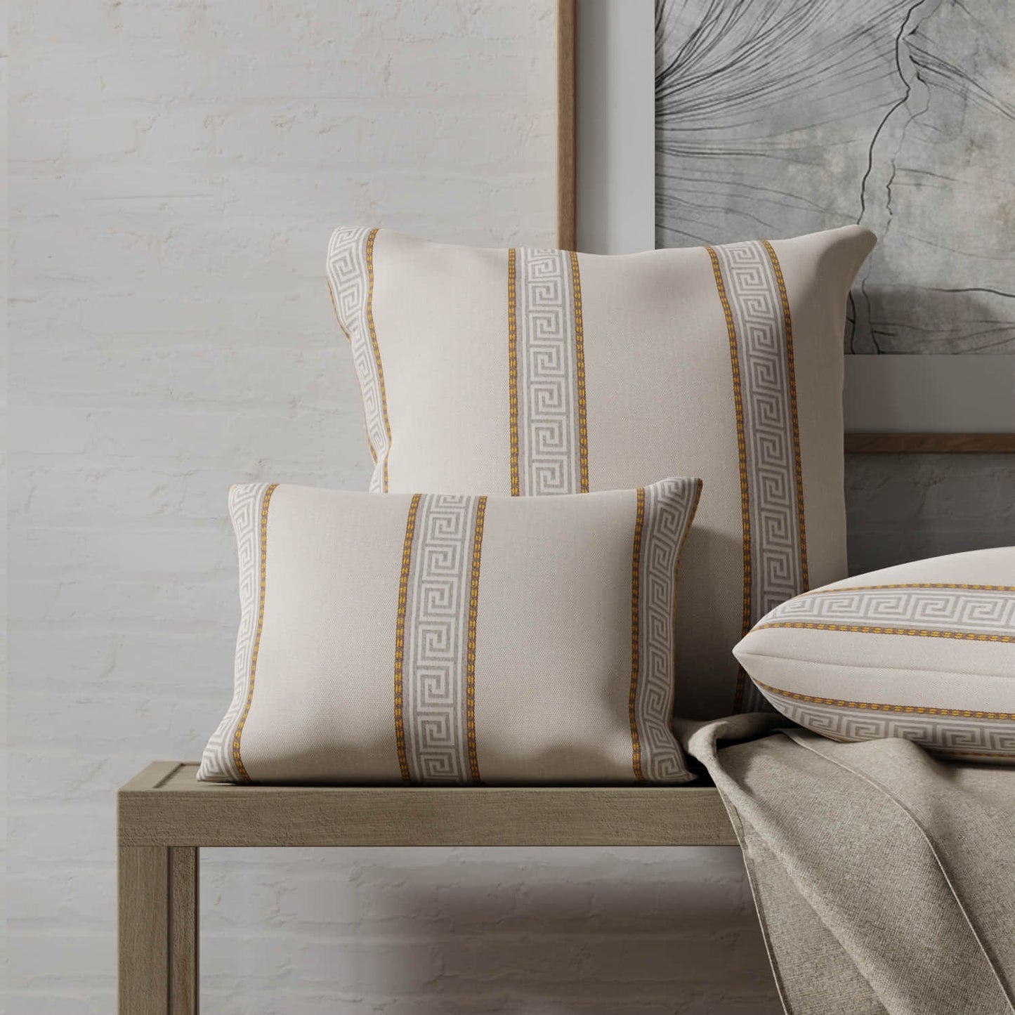 Canora Linen made up on pillows