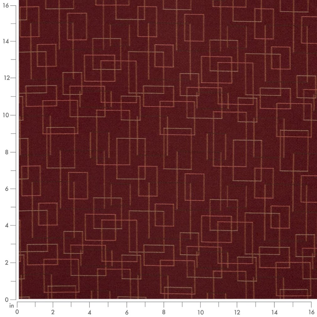 Carlton Cranberry - Folio Fabrics
