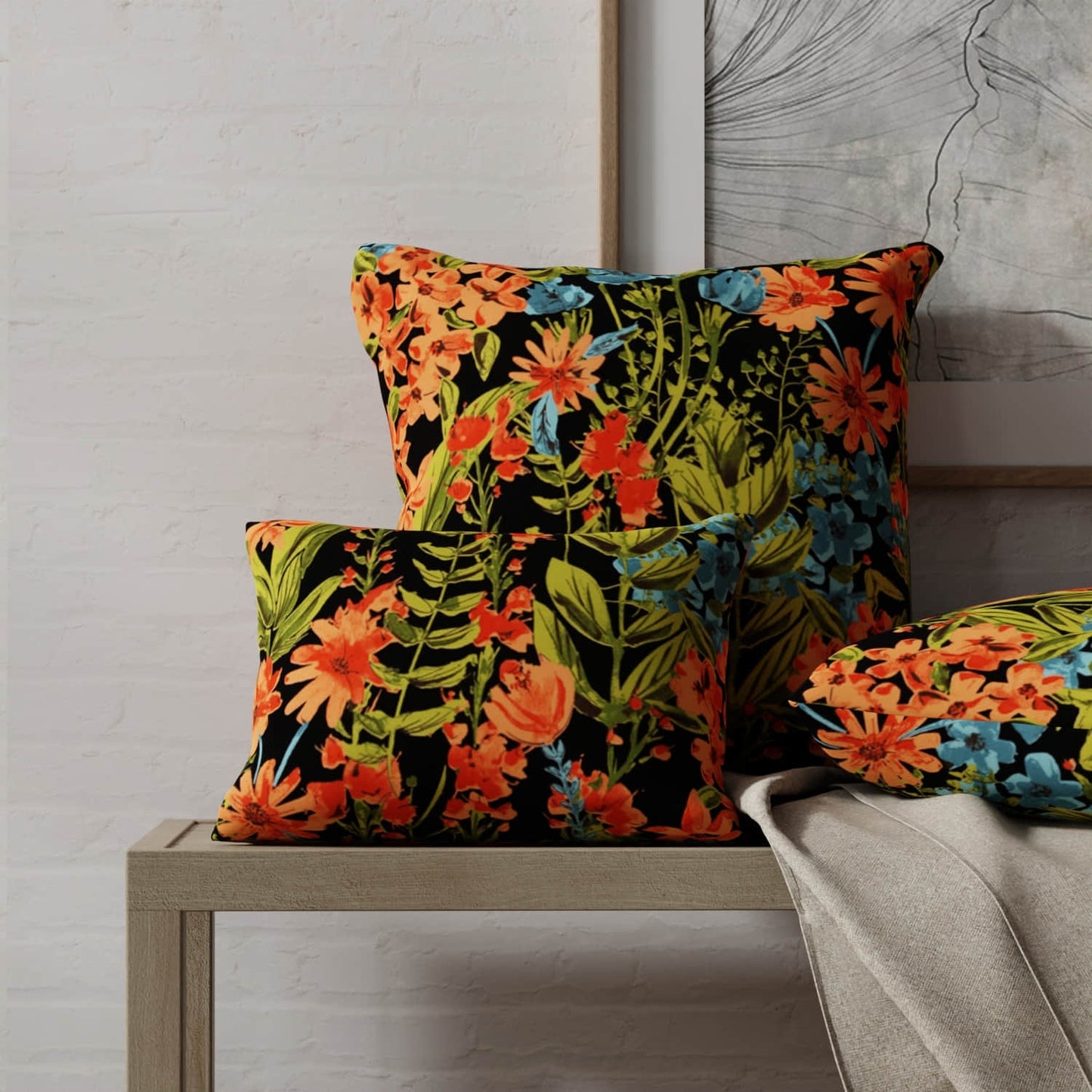 Cayman Night made up on pillows