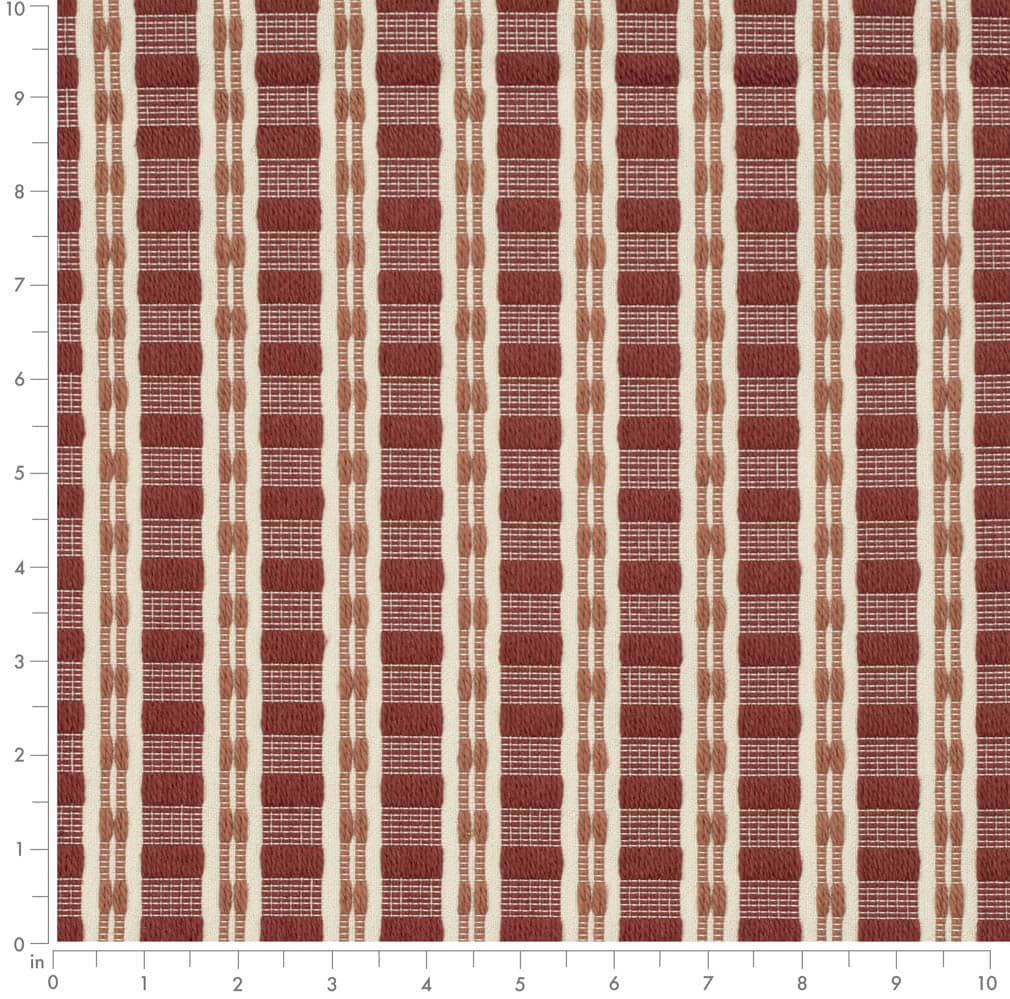 Clayton Pomegranate - Folio Fabrics