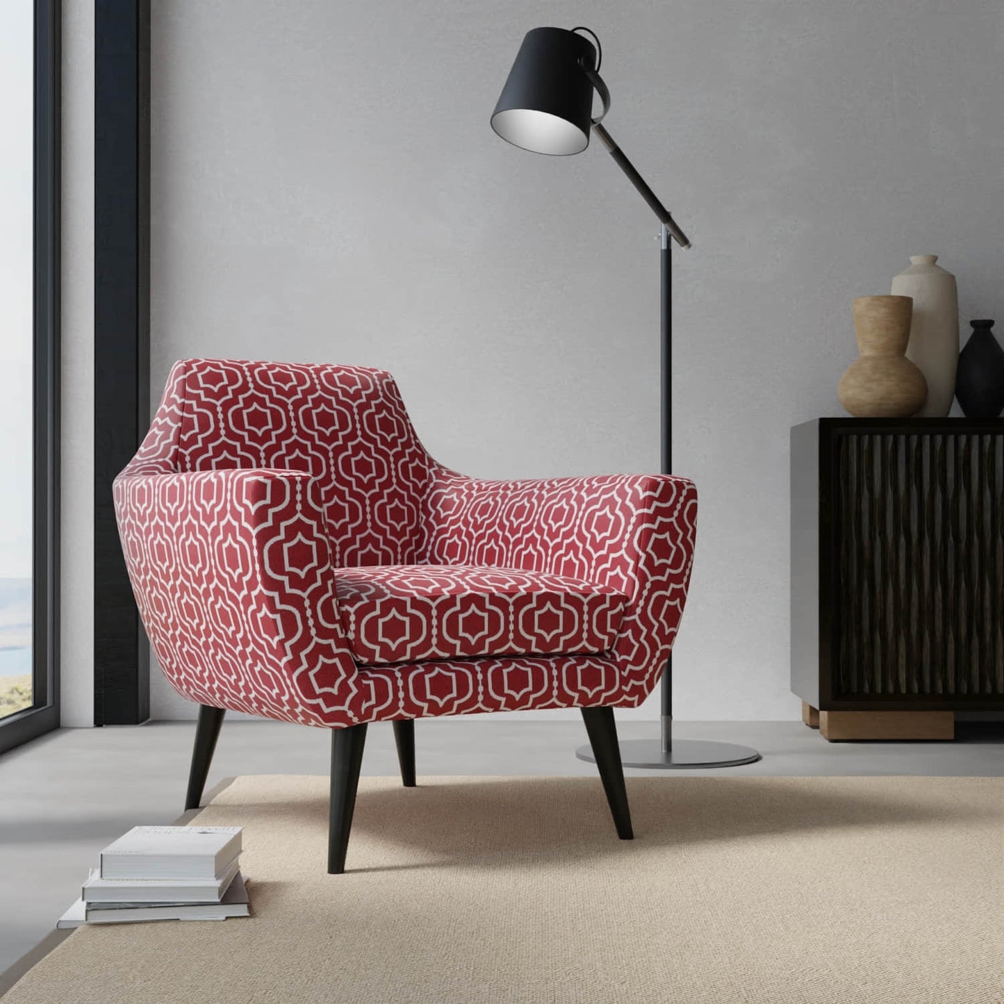 Corwin Crimson - Folio Fabrics