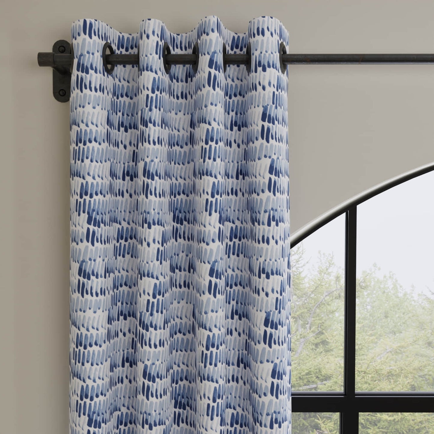 Costa Rica Blue made up on drapery