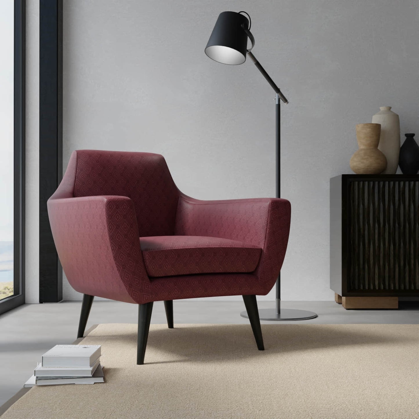Derby Cranberry - Folio Fabrics