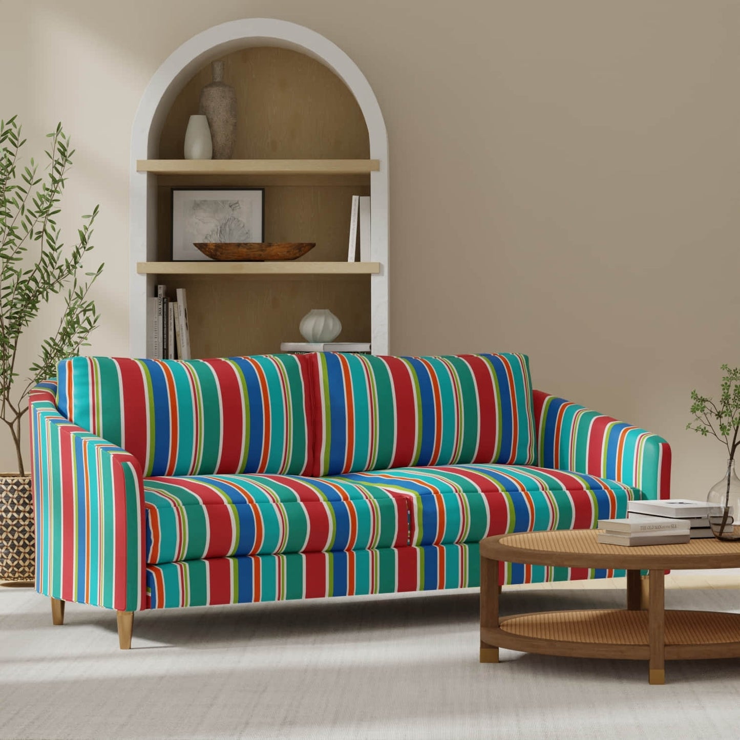 Dominica Garden upholstered on a couch