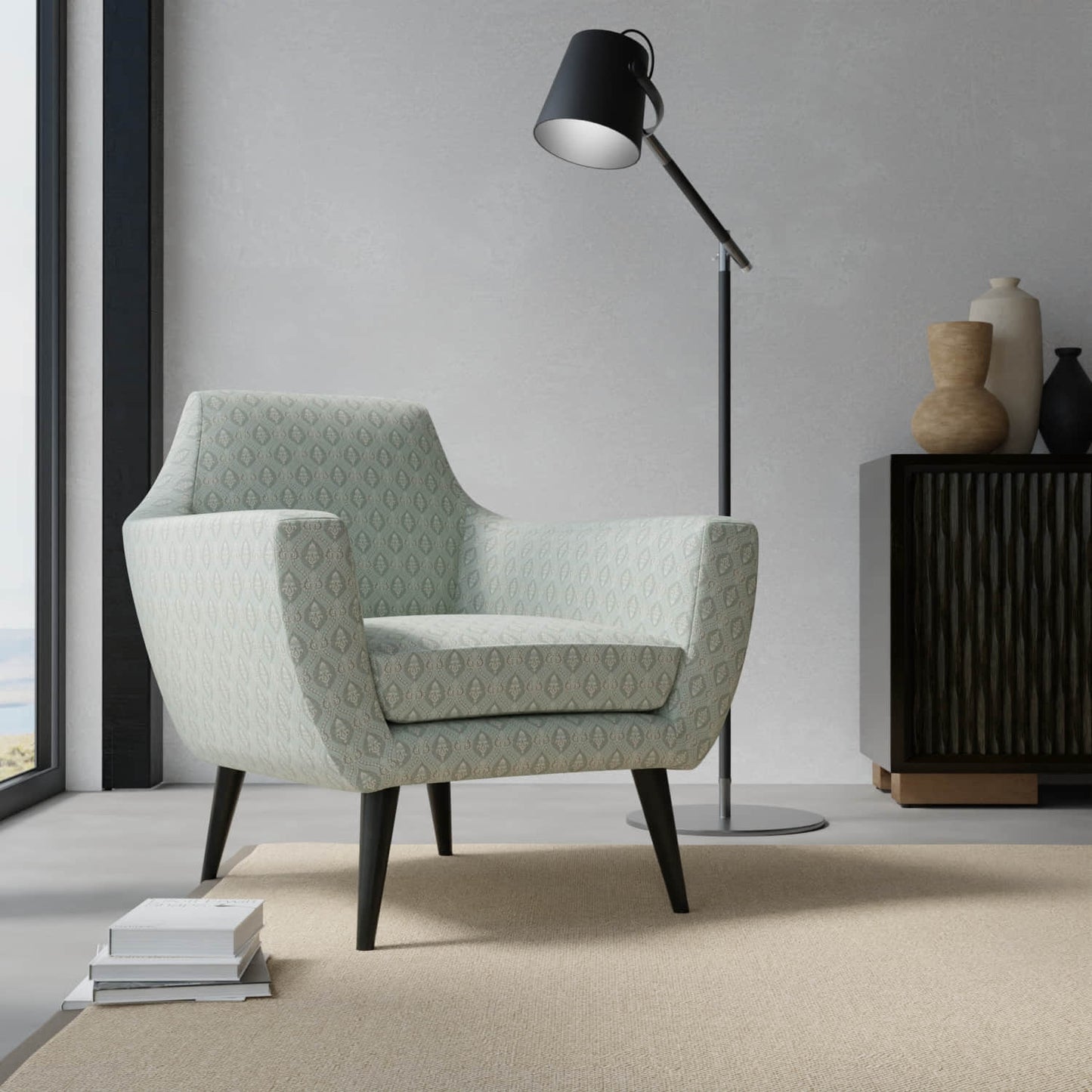 Duval Aqua - Folio Fabrics