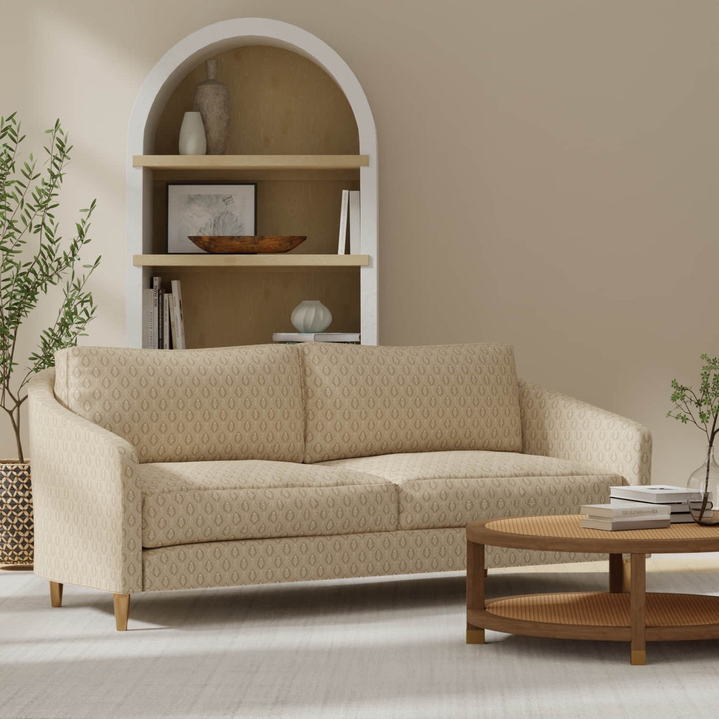 Duval Beige - Folio Fabrics