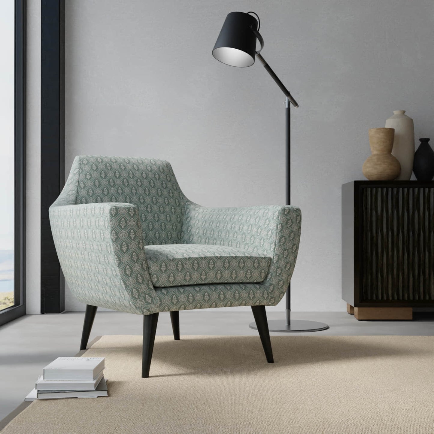 Duval Turquoise - Folio Fabrics